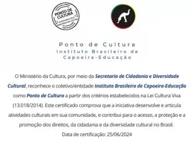 Certificado ponto de cultura